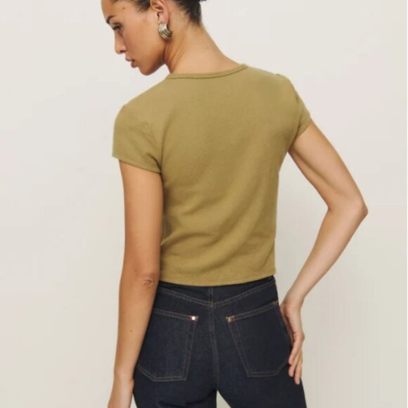 Reformation Olive Knit Top - Picture 2 of 4